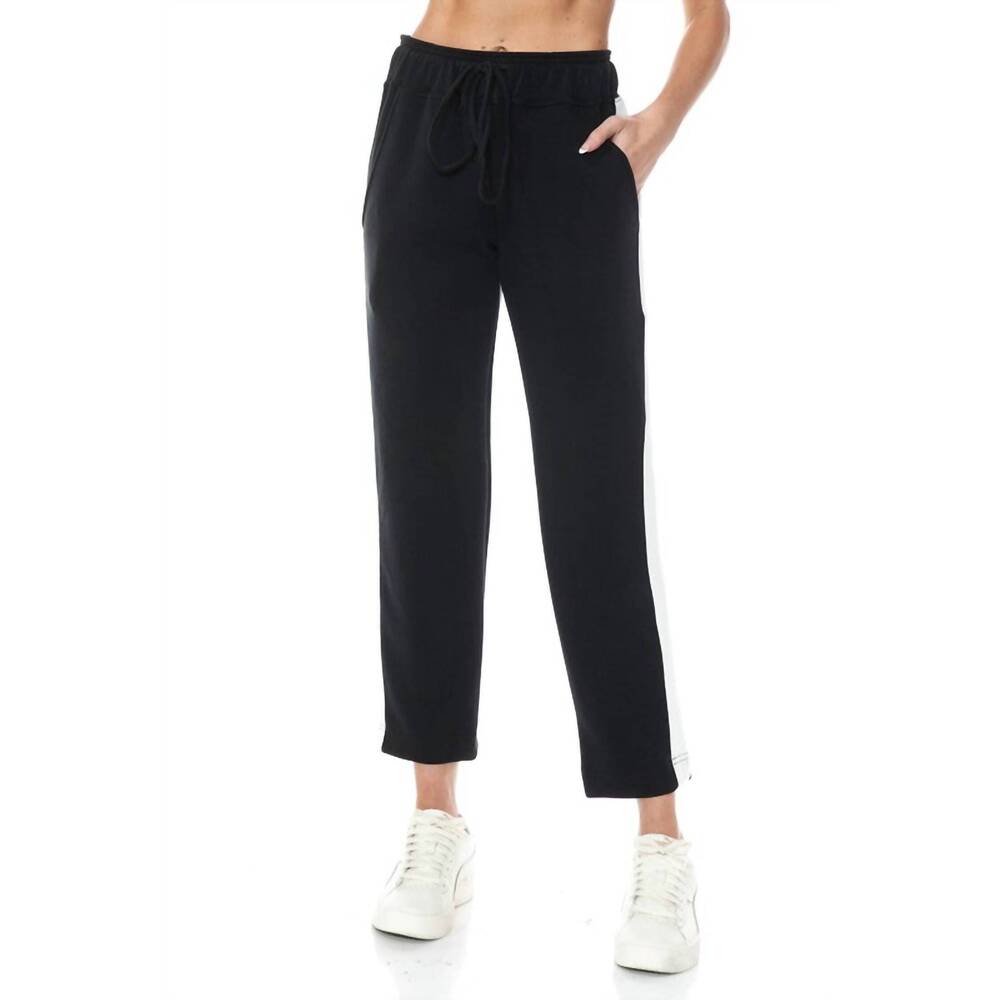 NEW ARIELLA straight leg scuba pant in black
